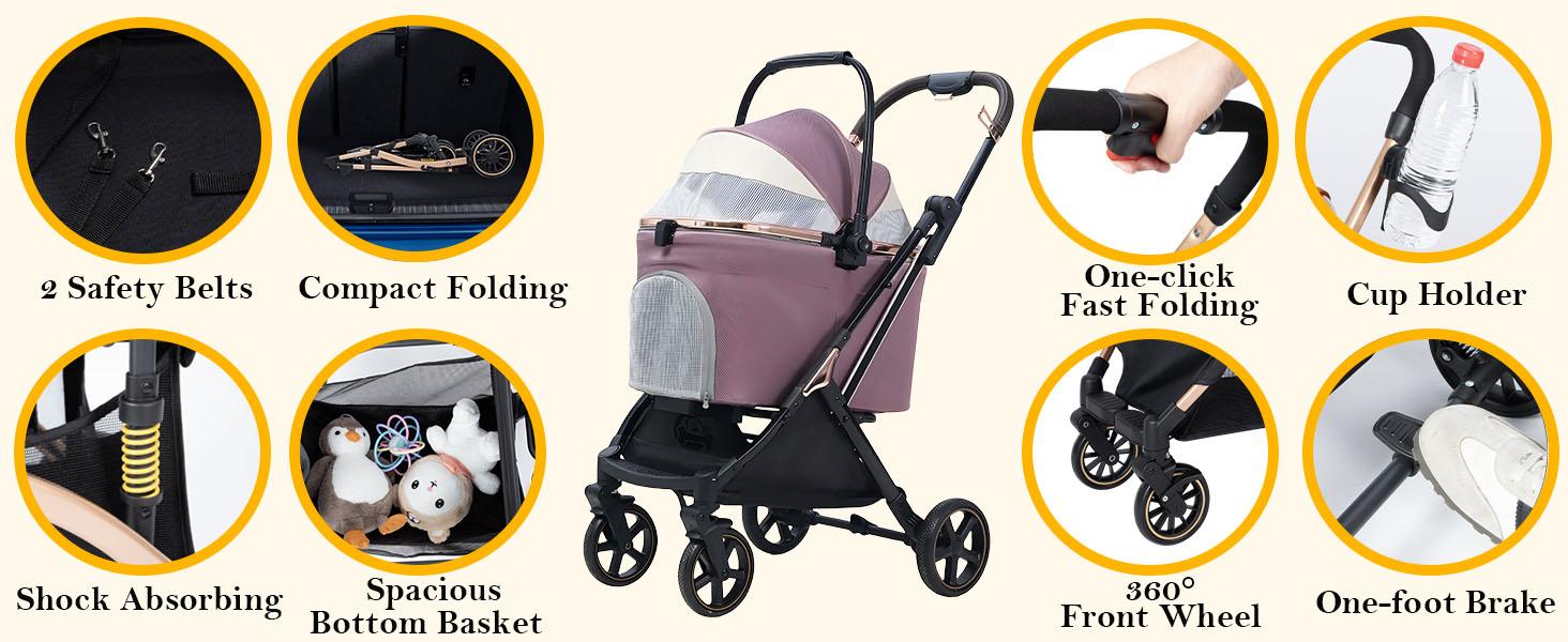 3 in 1 Pet Stroller