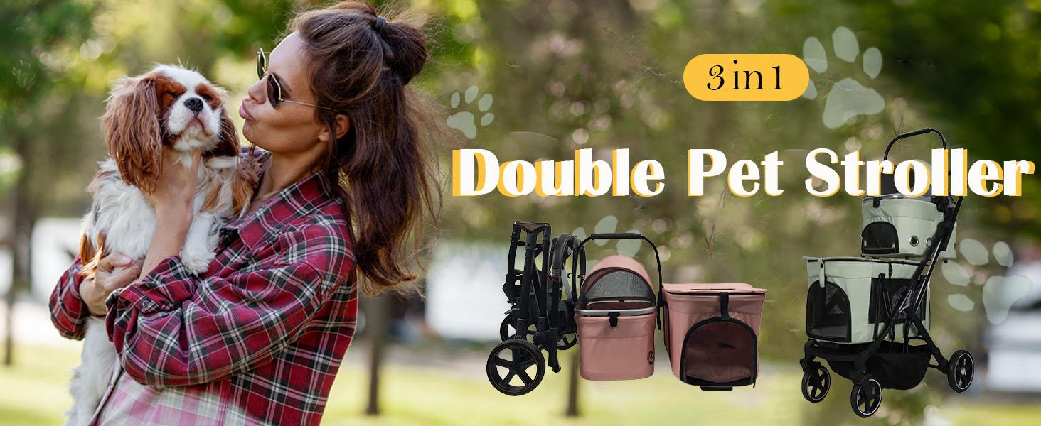 Double Pet Stroller