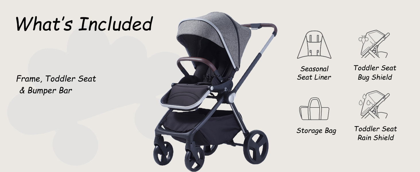 Aluminum Reversible Stroller