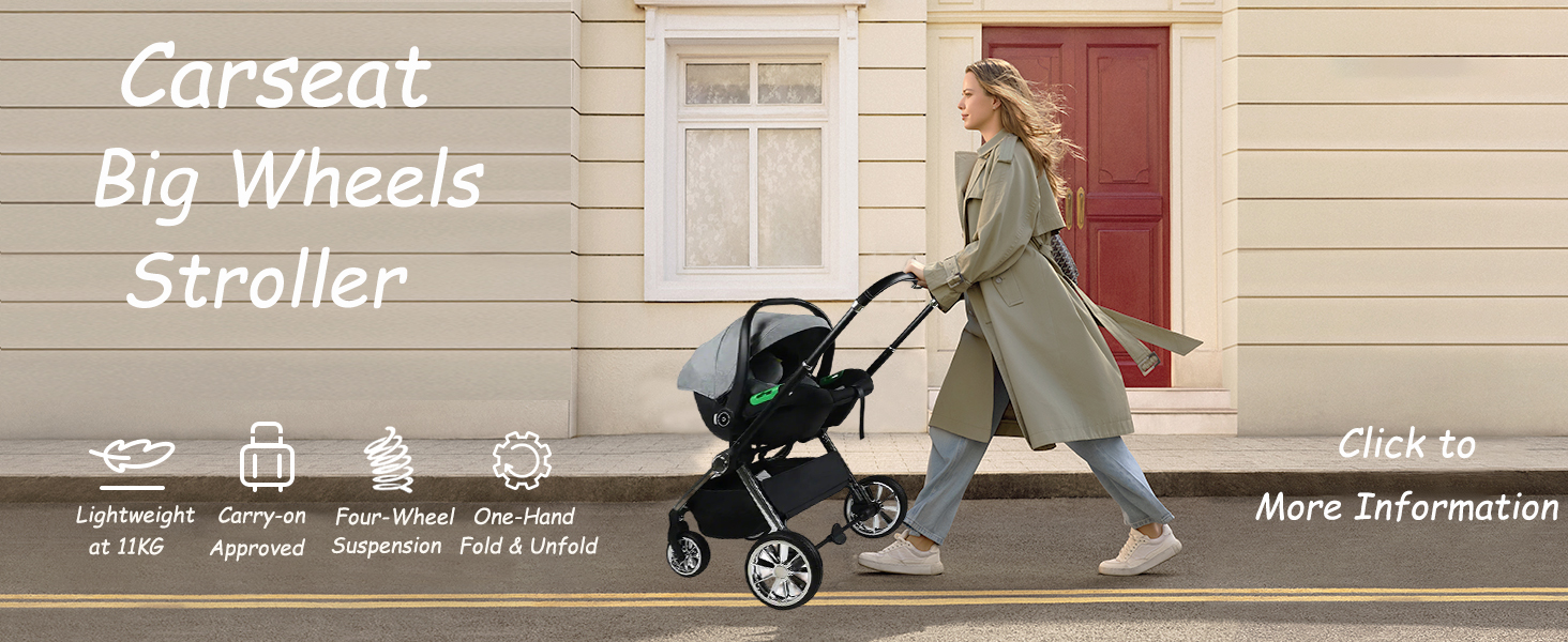 Carseat Big Wheel Stroller