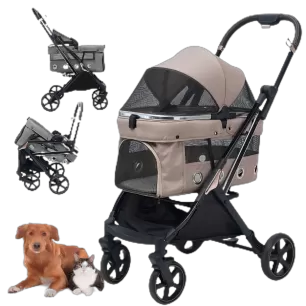 The Pet Stroller's stationary carriages are our top choice for durability - tested to withstand 10,000 + opening and closing cycles without wear and tear.