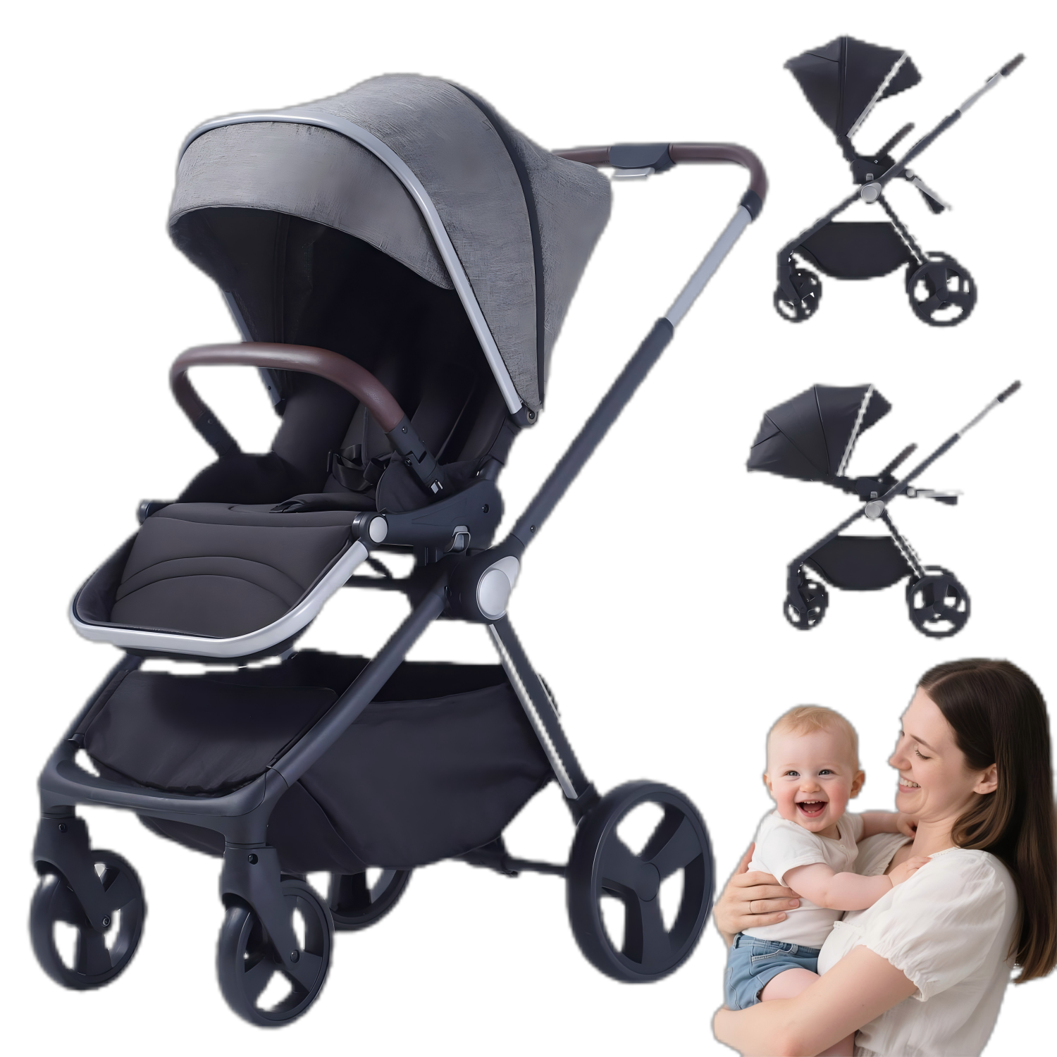 Aluminum Reversible Stroller